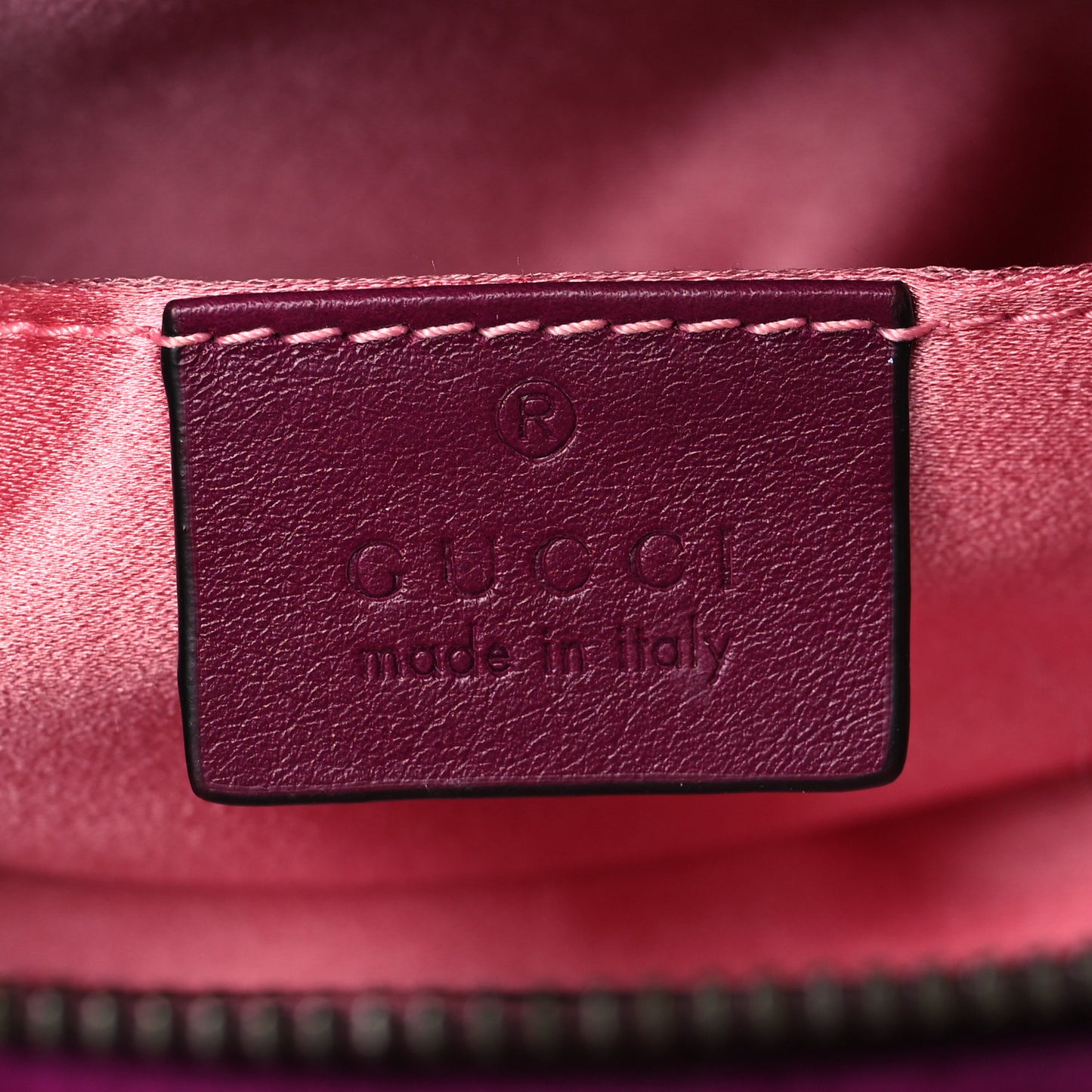 Velvet Matelasse GG Marmont Belt Bag Fuchsia 85 34 Violet Cyclamen