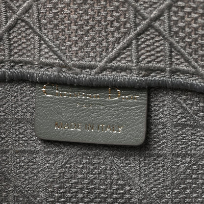 Christian Dior Canvas Embroidered Cannage Medium Book Tote Stone 6 of 9