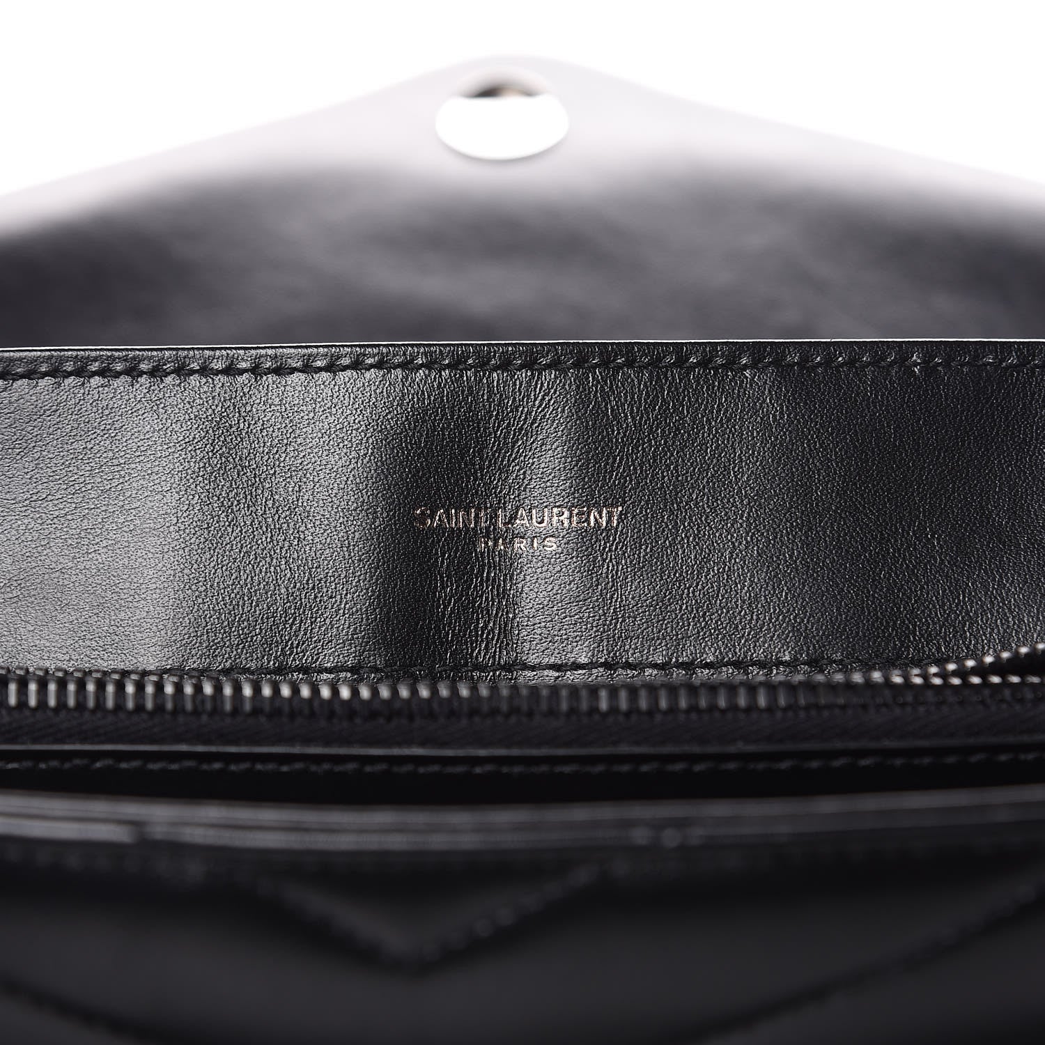 Saint Laurent Calfskin Y Quilted Monogram Medium Loulou Chain Satchel Black 9 of 11