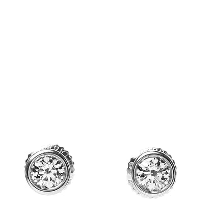 Tiffany Platinum Diamond .40ctw Elsa Peretti Diamonds By The Yard Earrings 1 of 4