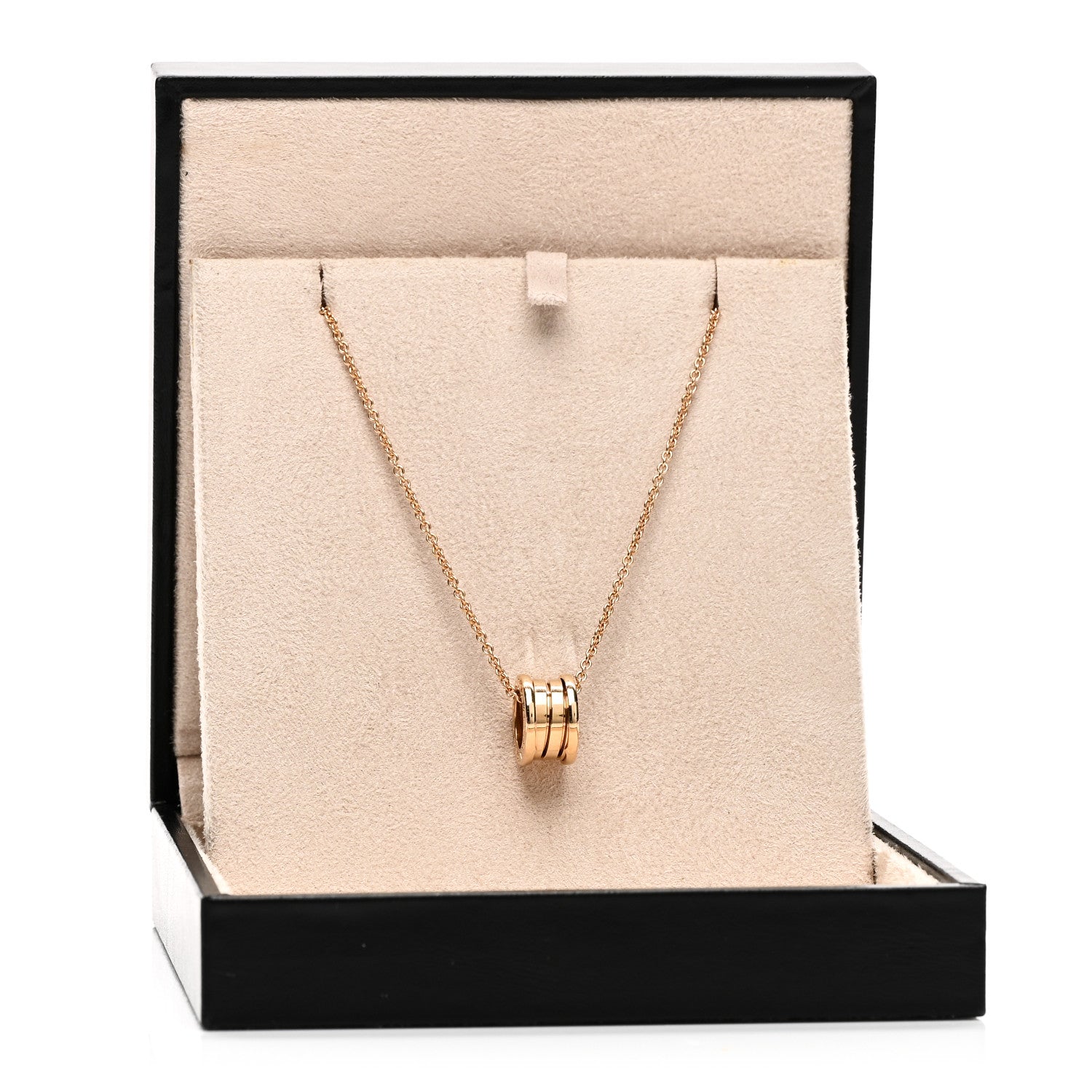 Bulgari 18K Rose Gold B.Zero1 Pendant Necklace 5 of 5