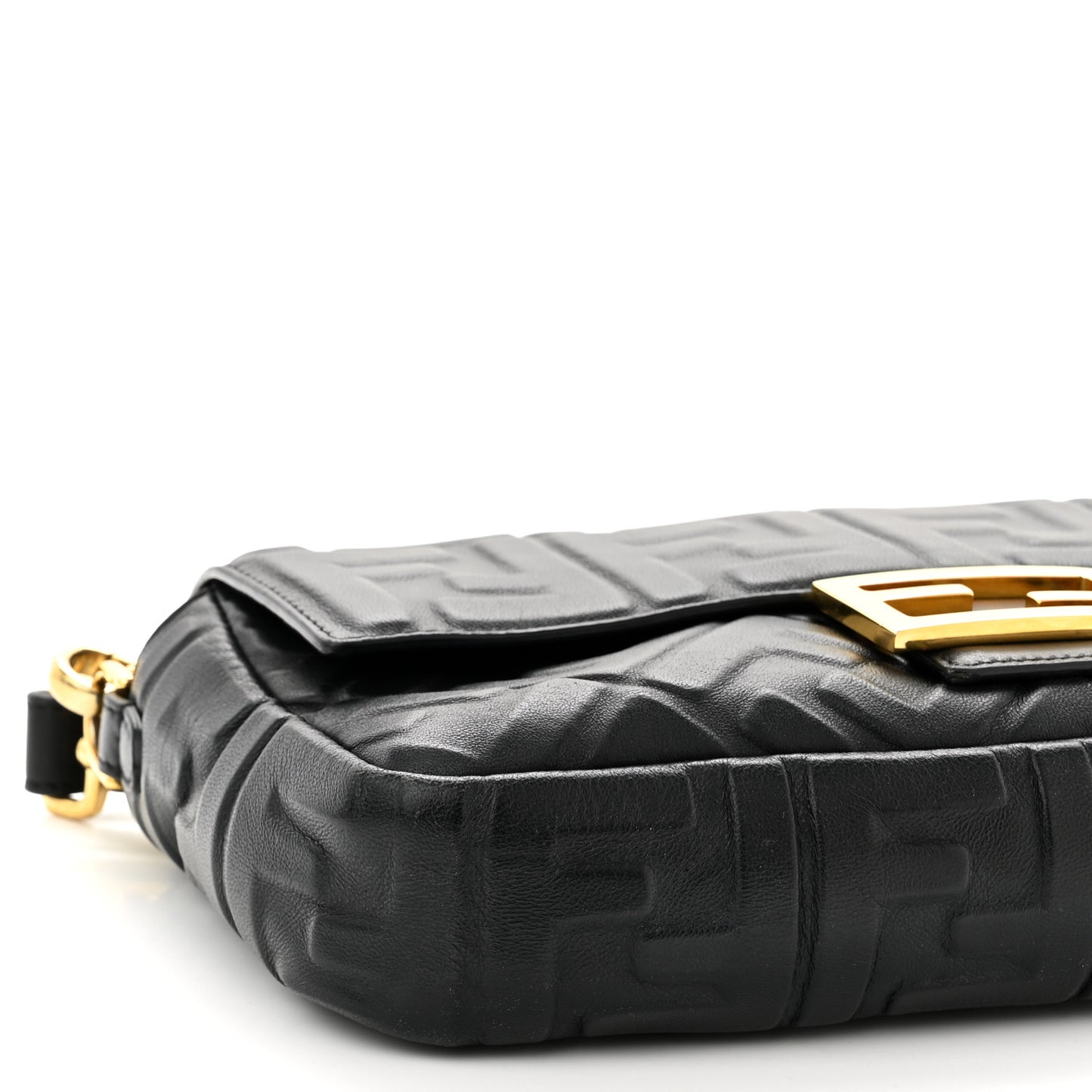 Nappa FF 1974 Embossed Baguette Black