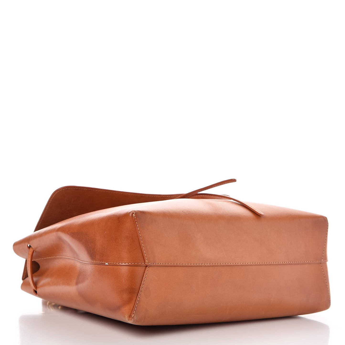 Calfskin Lady Bag Cammello Azzurro