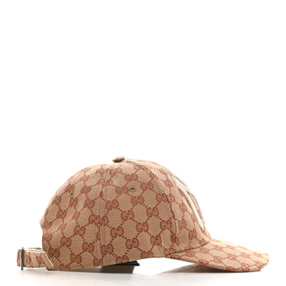 Gucci X MLB Monogram NY Yankees Baseball Hat 57-61 Beige Ruggine 6 of 9