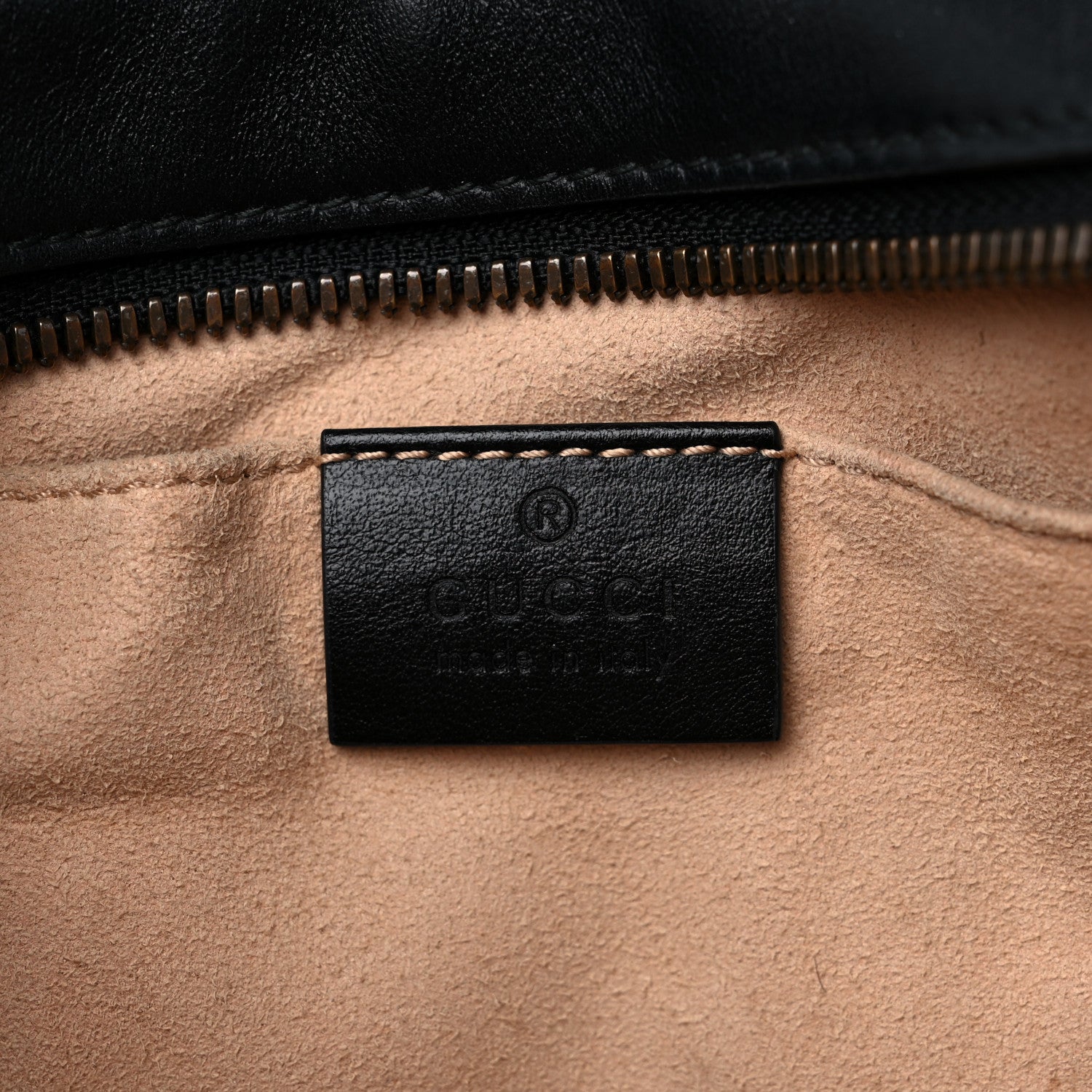 Gucci Calfskin Matelasse Small GG Marmont Chain Shoulder Bag Black 6 of 12