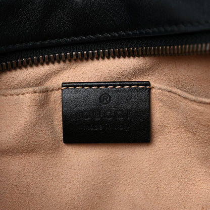 Gucci Calfskin Matelasse Small GG Marmont Chain Shoulder Bag Black 6 of 12
