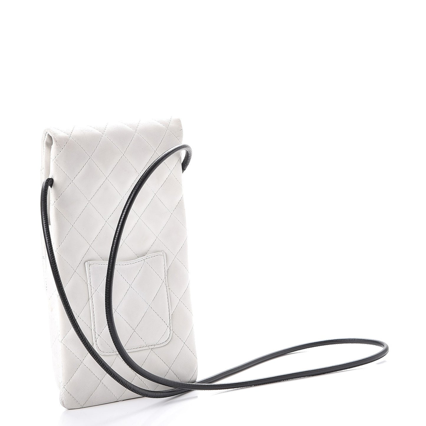 Calfskin Python Quilted Cambon Shoulder Bag White