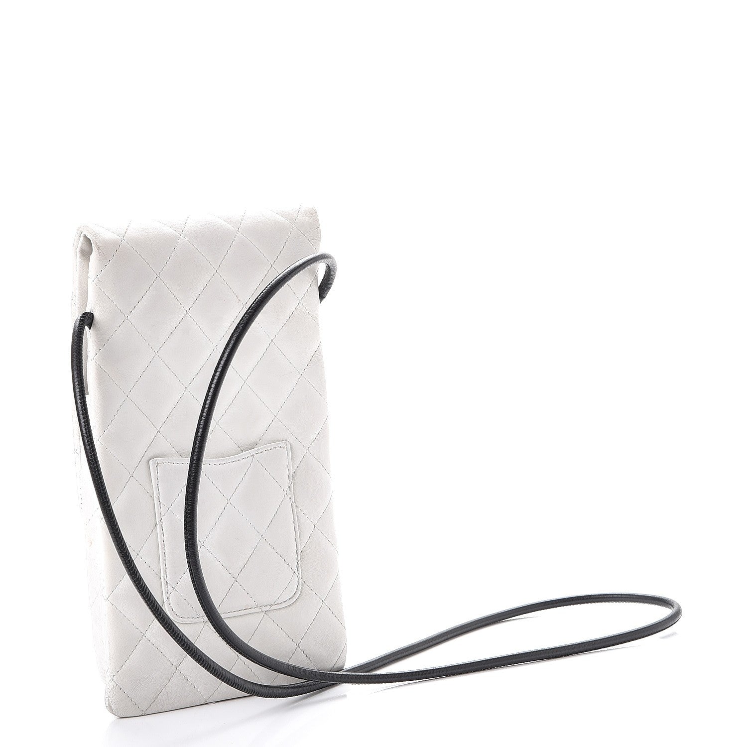 Chanel Calfskin Python Quilted Cambon Shoulder Bag White 4 of 10