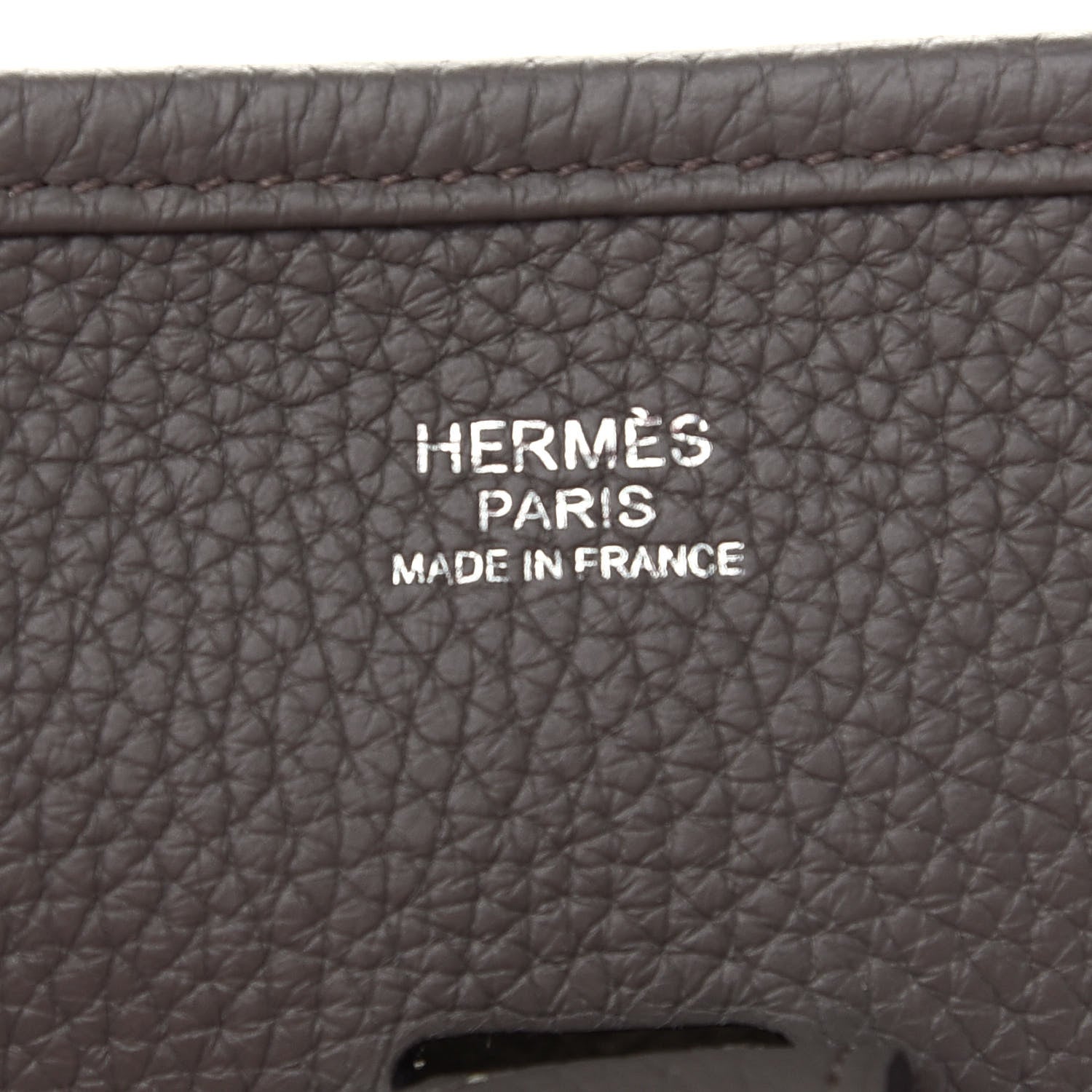 Hermes Taurillon Clemence Evelyne III PM Etain 6 of 9