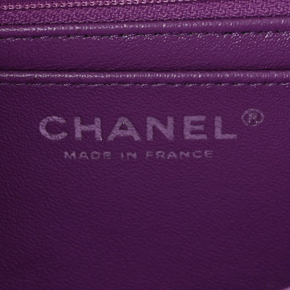 Chanel Tweed Quilted Mini Rectangular Flap Blue Pink Orange 6 of 10
