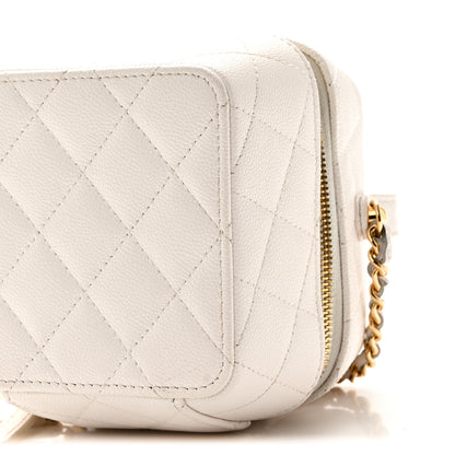 Chanel Caviar Quilted Vanity With Chain White 10 of 10
