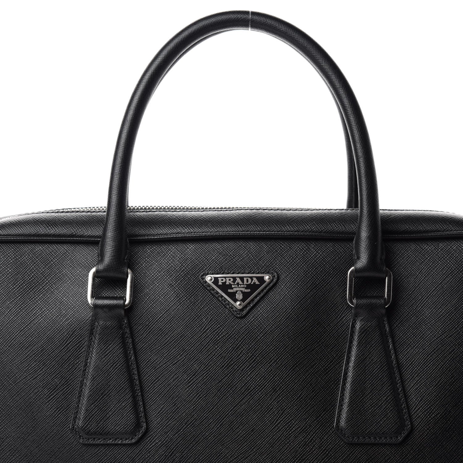 Prada Saffiano Travel Briefcase Black 12 of 12
