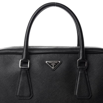Prada Saffiano Travel Briefcase Black 12 of 12