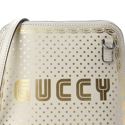 Gucci X SEGA Calfskin GUCCY Stars Mini Dome Shoulder Bag Mystic White Gold 10 of 10