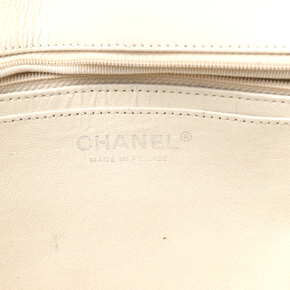 Chanel Caviar Quilted Jumbo Single Flap White 6 of 14