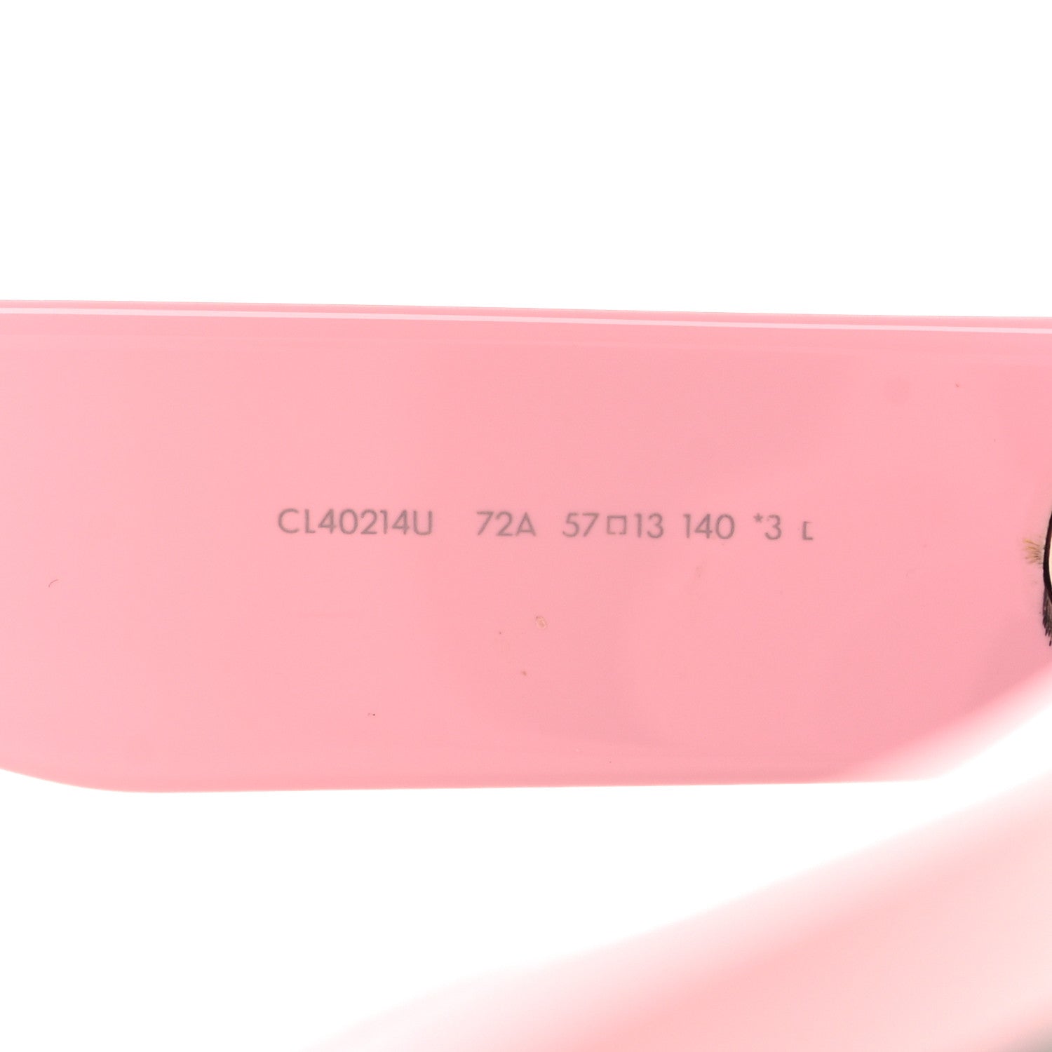 Celine Acetate Monochroms Square Sunglasses CL40214U Light Pink 6 of 6