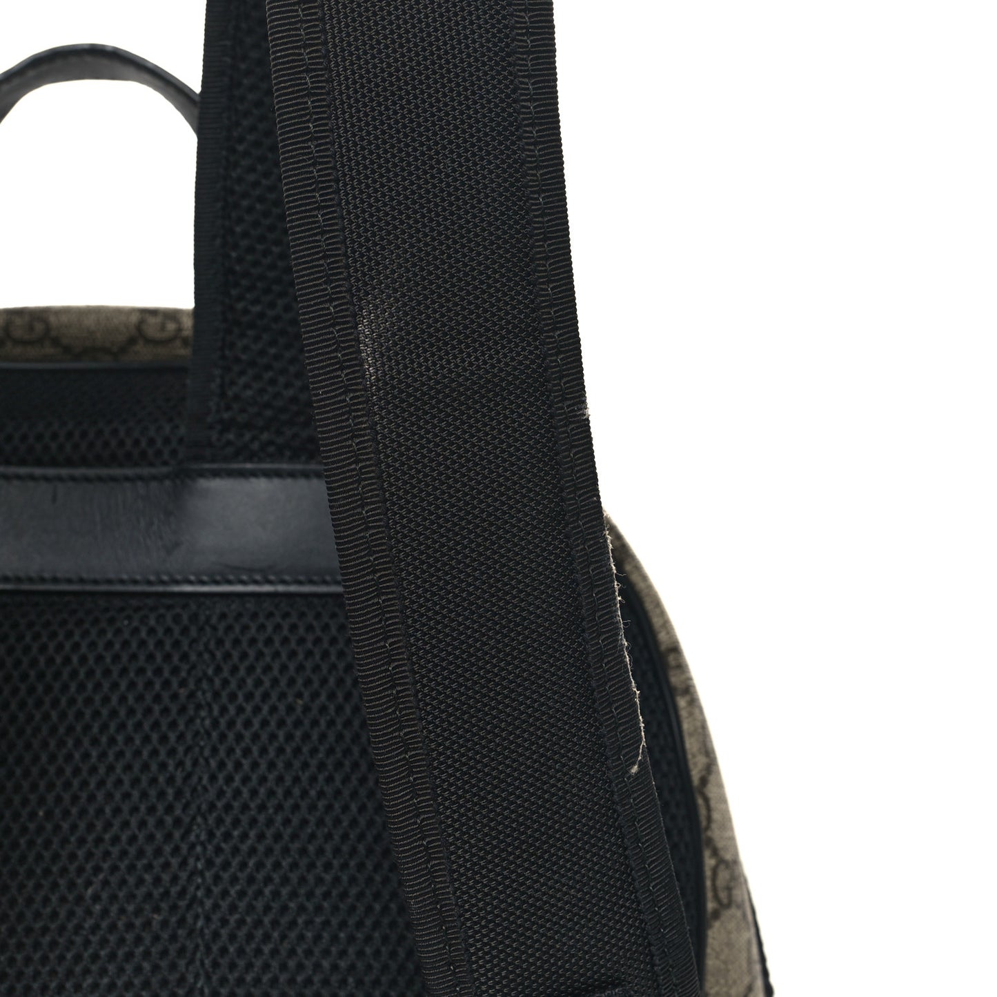 GG Supreme Monogram Medium Backpack Black