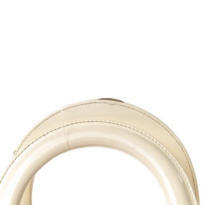 Christian Dior Patent Cannage Large Lady Dior White 10 of 14