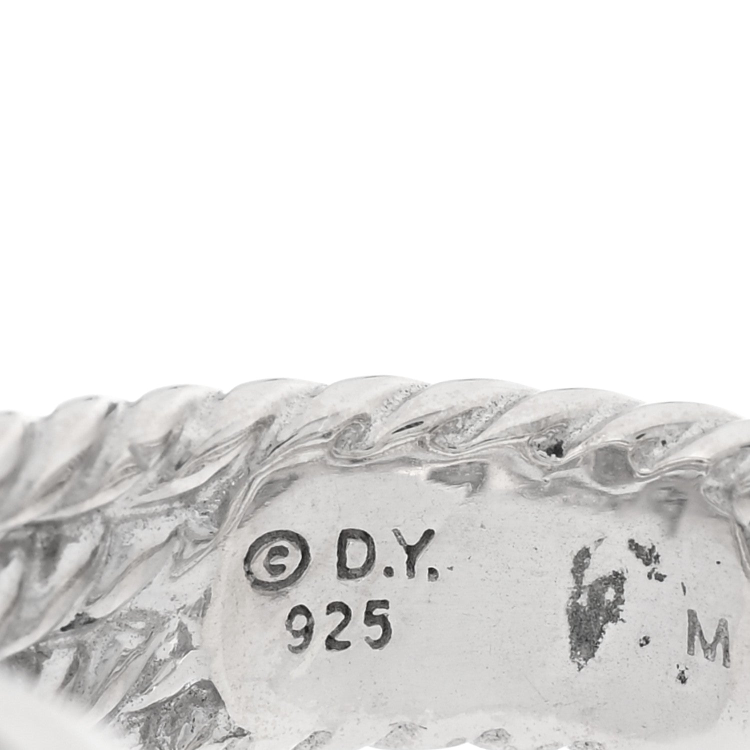 David Yurman Sterling Silver Diamond Confetti 4 Row Ring 53 6.25 4 of 5