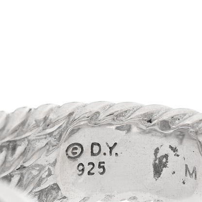 David Yurman Sterling Silver Diamond Confetti 4 Row Ring 53 6.25 4 of 5