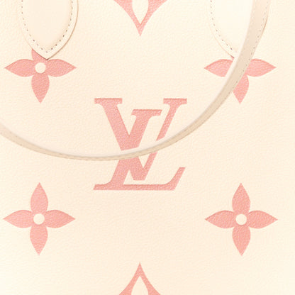 Louis Vuitton Empreinte Monogram Giant Onthego MM Creme Rose Trianon 7 of 11