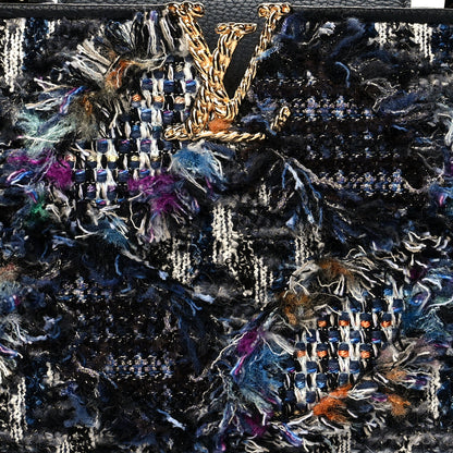 Louis Vuitton Tweed Calfskin Capucines MM Multicolor 7 of 9