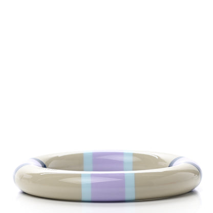 Hermes Lacquered Wood H Equipe GM Bangle Bracelet T2 Lilas 3 of 6