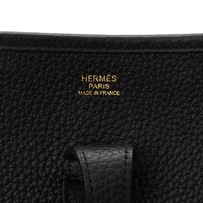 Hermes Taurillon Clemence Evelyne III PM Black 6 of 11