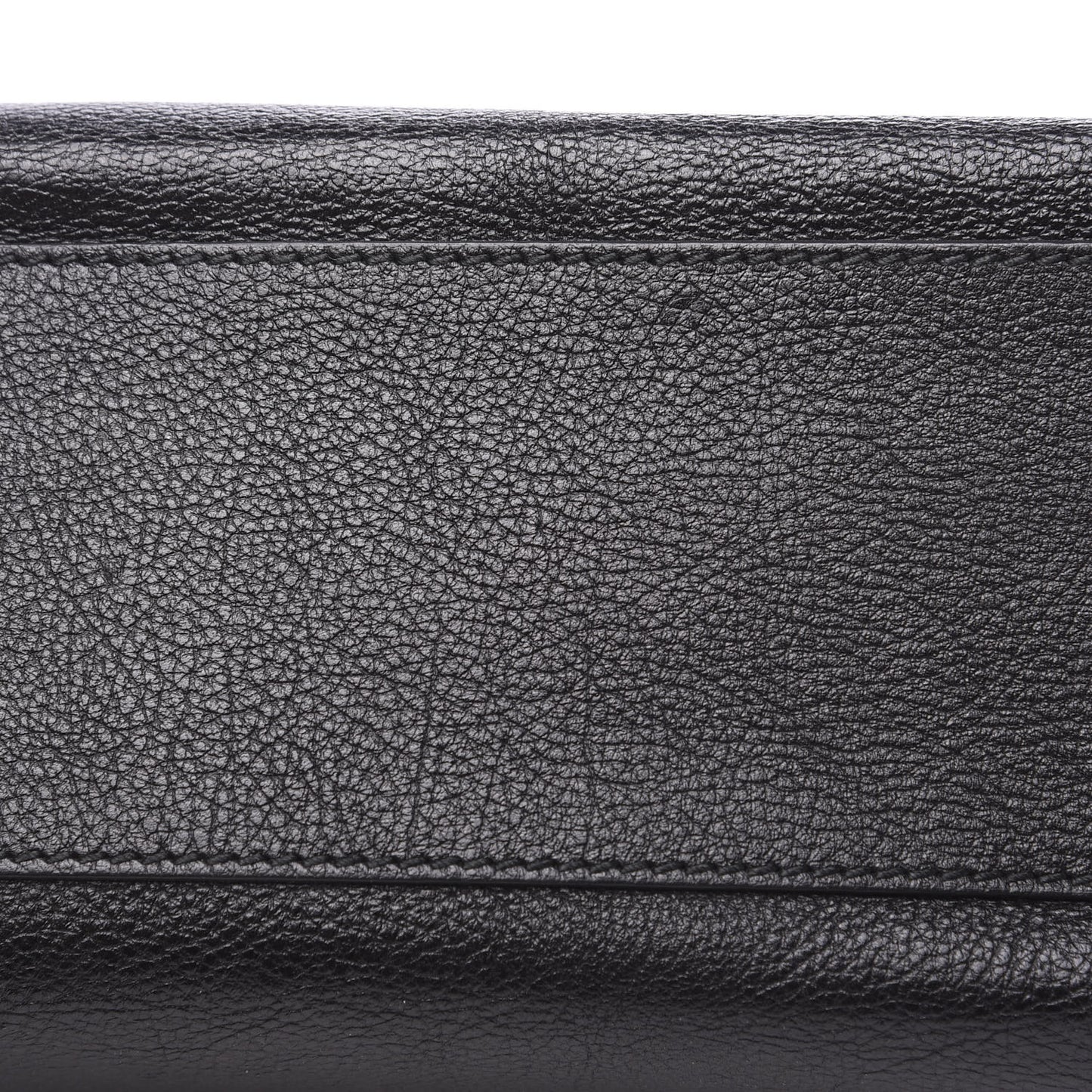 Calfskin Medium Logo North South Shopping Tote Black