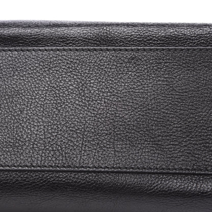 Balenciaga Calfskin Medium Logo North South Shopping Tote Black 8 of 11