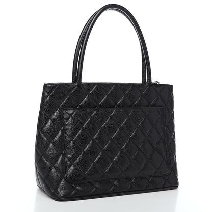 Chanel Caviar Quilted Medallion Tote Black 2 of 9