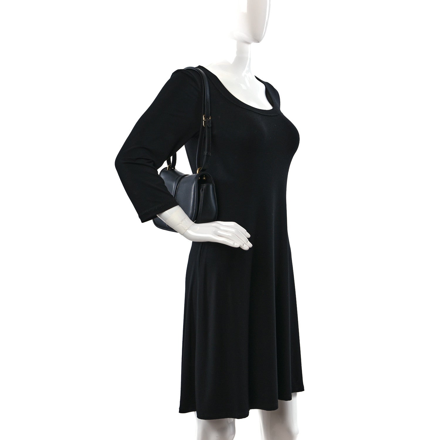 Fendi Vitello Brenta Cher Small Fendi C'mon Black 2 of 9