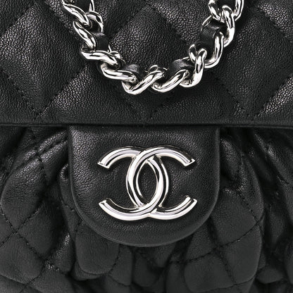 Chanel Washed Lambskin Quilted Mini Chain Around Flap Black 9 of 12
