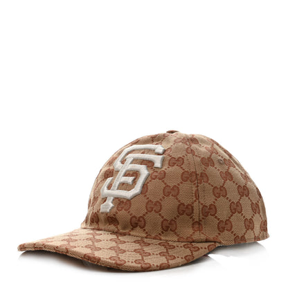 Gucci X MLB Monogram SF Giants Baseball Hat Beige Ruggine 1 of 4