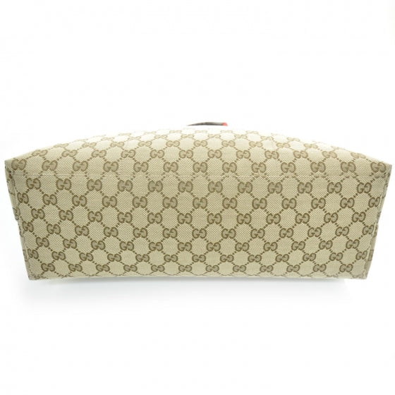 Monogram Web Large Diaper Tote Brown