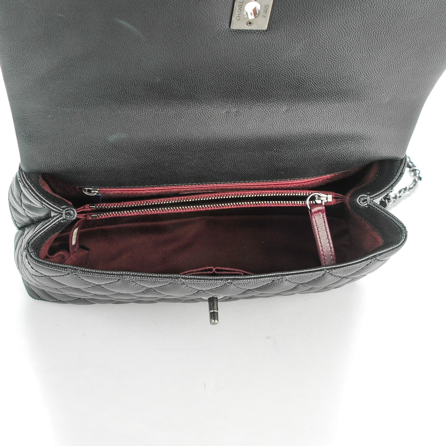 Chanel Caviar Quilted Small Coco Handle Flap Black 5 of 8