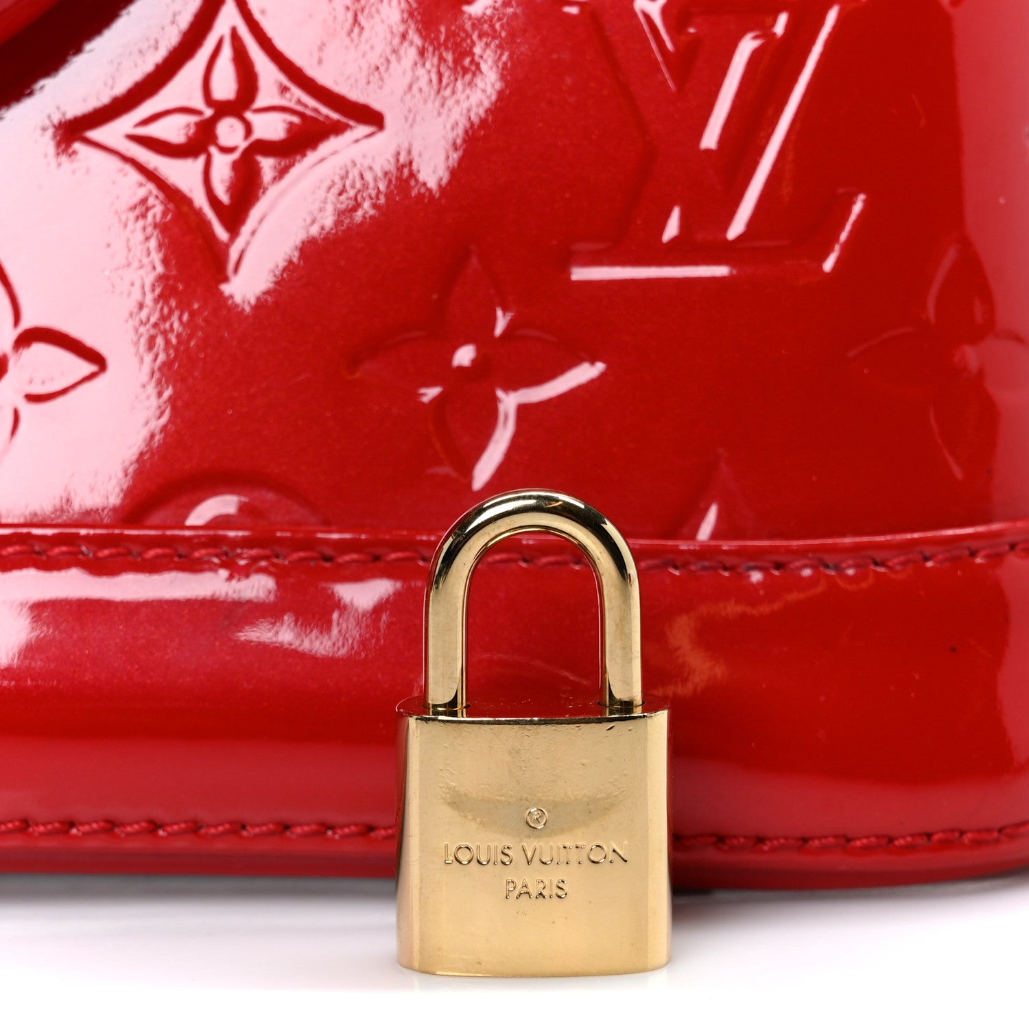 Louis Vuitton Vernis Alma BB Cherry 7 of 11