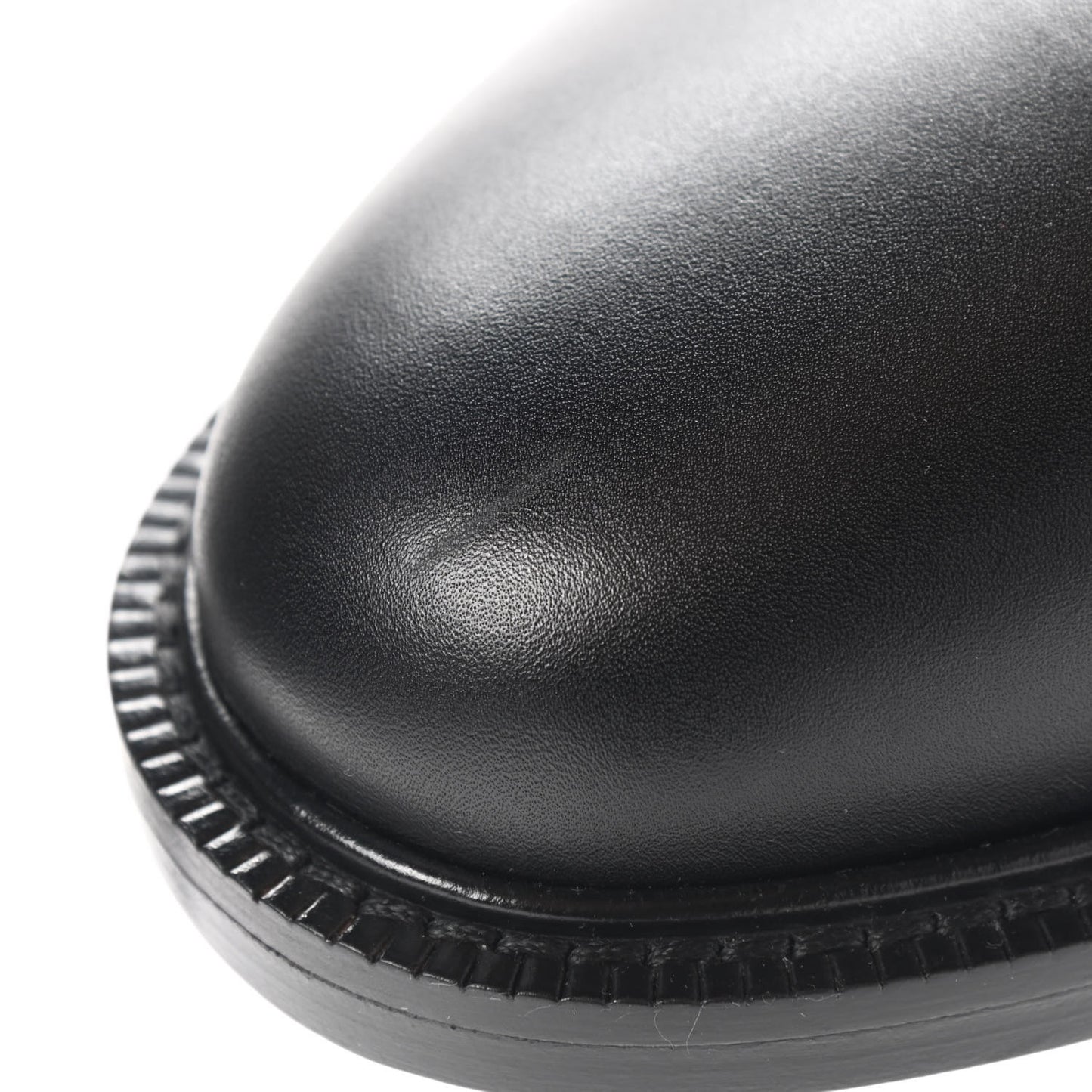Calfskin Mens Derby Shoes 43 Black