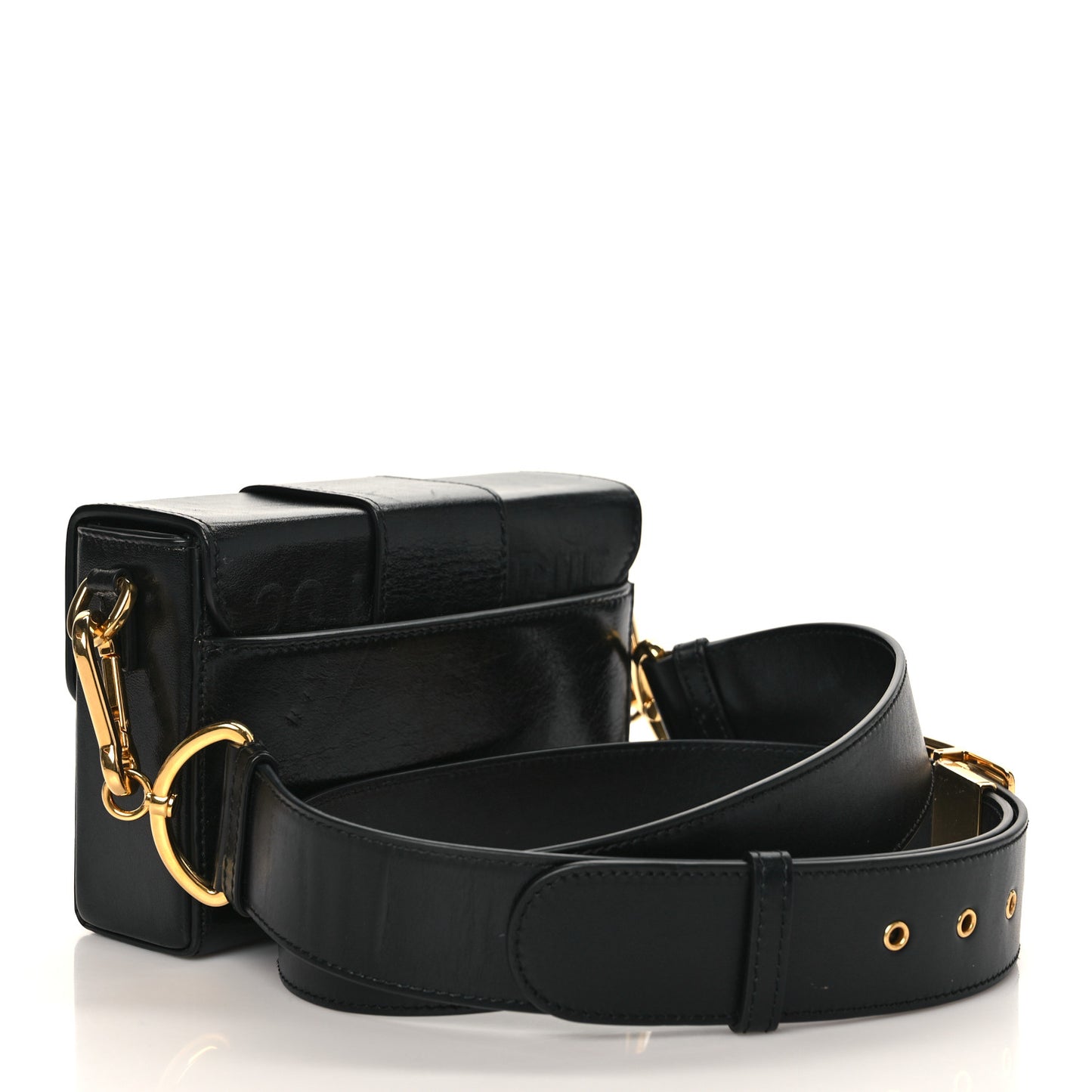 Box Calfskin 30 Montaigne Box Bag Black