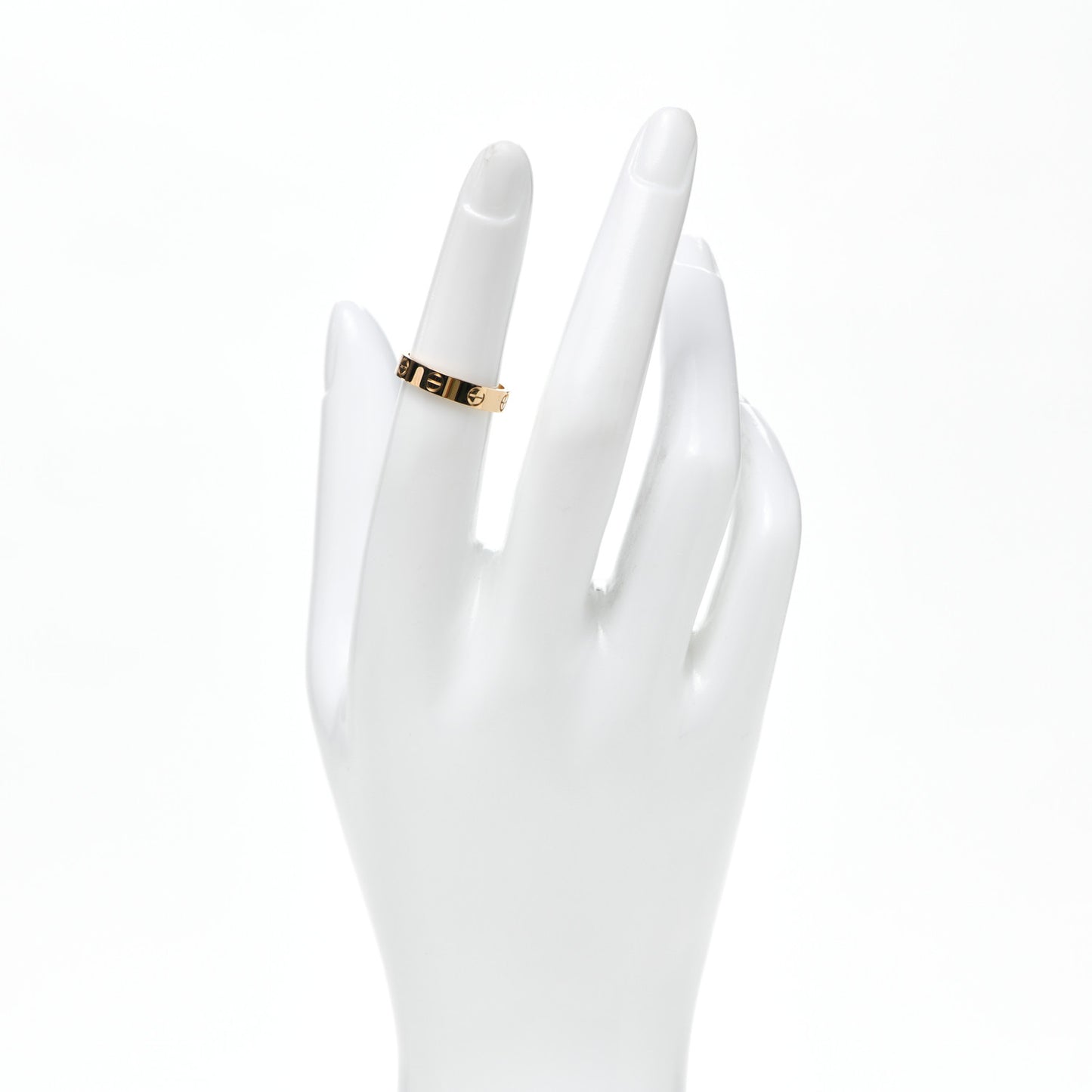 18K Yellow Gold 3.5mm LOVE Wedding Band Ring 50 5.25