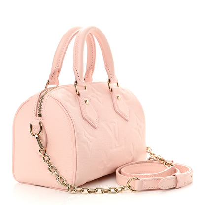 Louis Vuitton Empreinte Monogram Giant Speedy Bandouliere 20 Pink Opale 3 of 12