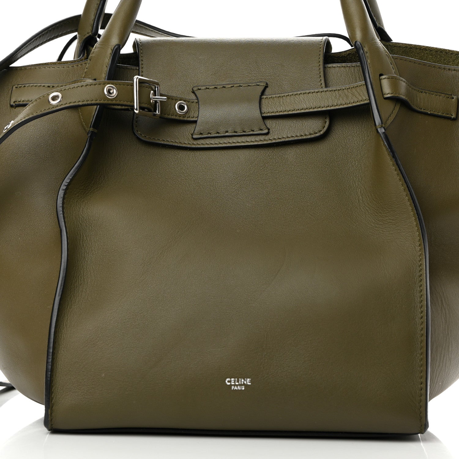 Celine Smooth Calfskin Small Big Bag Army Green 8 of 16