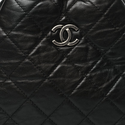 Chanel Aged Calfskin Quilted Small Gabrielle Backpack Black 8 of 10