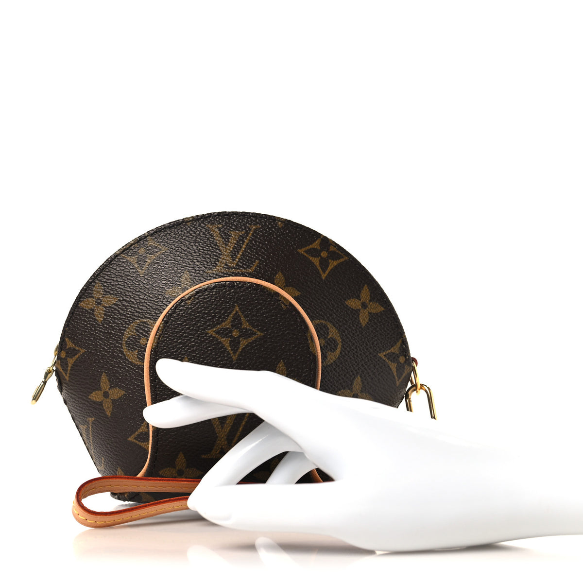 Monogram Mini Ellipse Wristlet Clutch