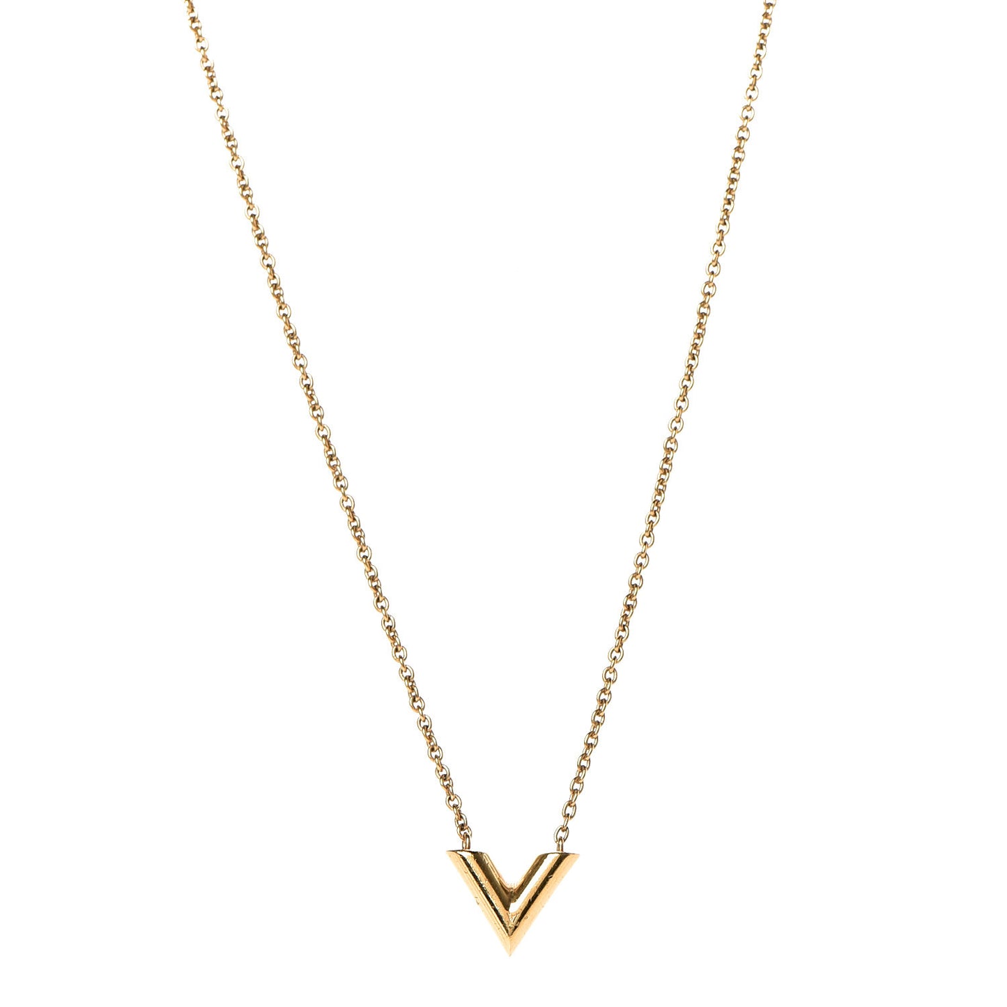 Essential V Necklace Gold