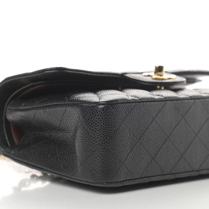 Chanel Caviar Quilted Small Double Flap Black 9 of 11