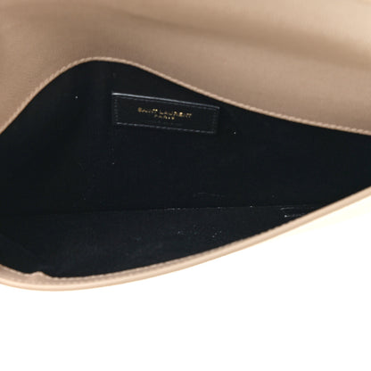 Saint Laurent Grain De Poudre Uptown Pouch Dark Beige 5 of 12