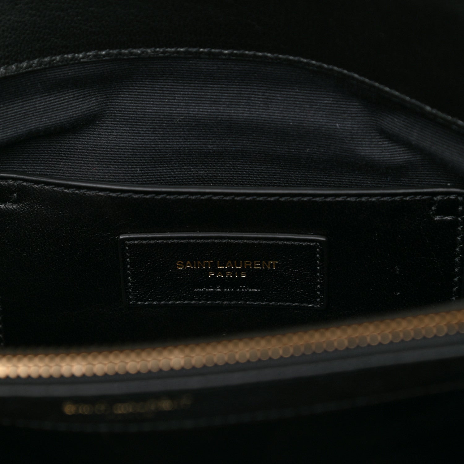 Saint Laurent Sheepskin Matelasse Chevron Monogram Large College Satchel Black 7 of 11