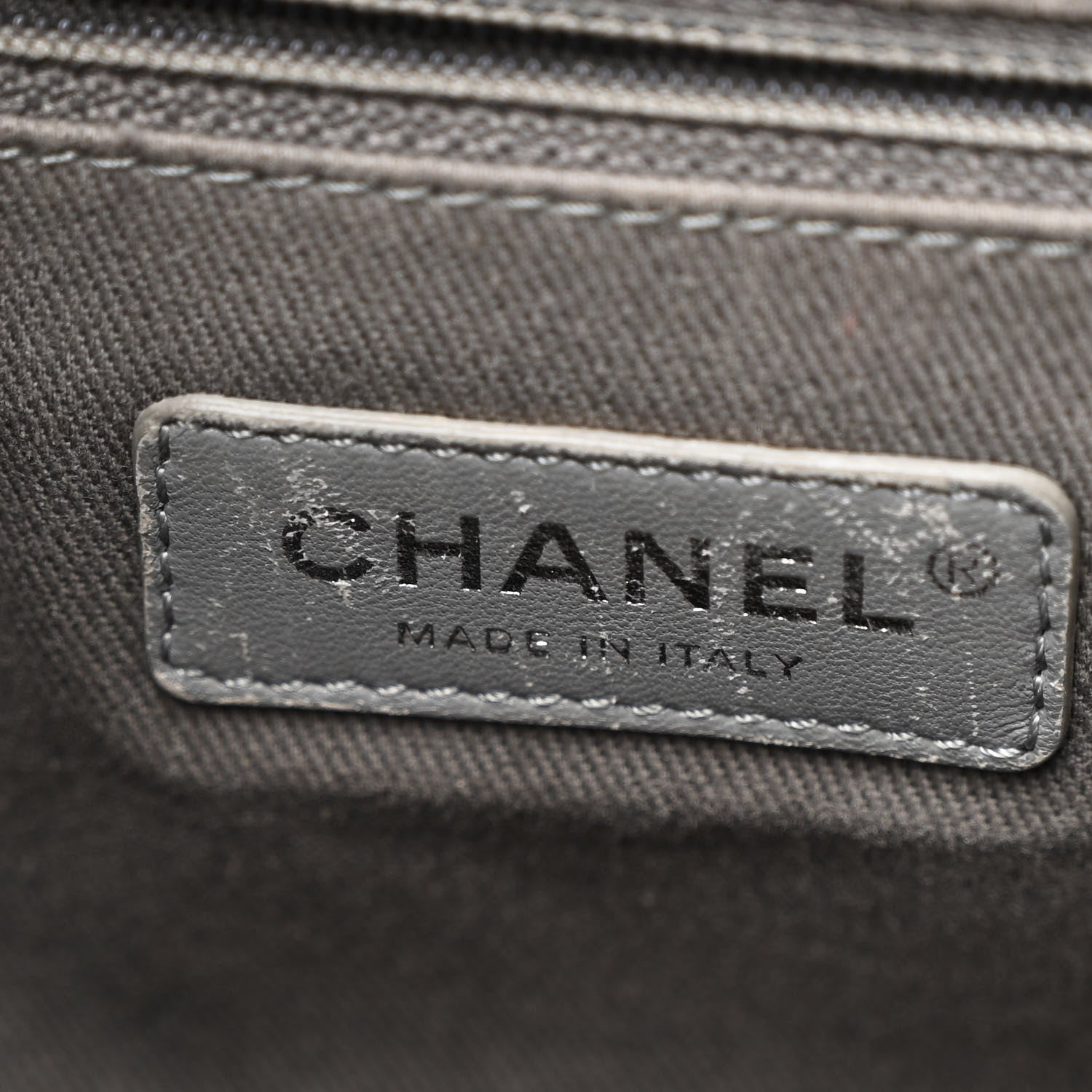 Chanel Canvas Large Deauville Backpack Grey 6 of 14