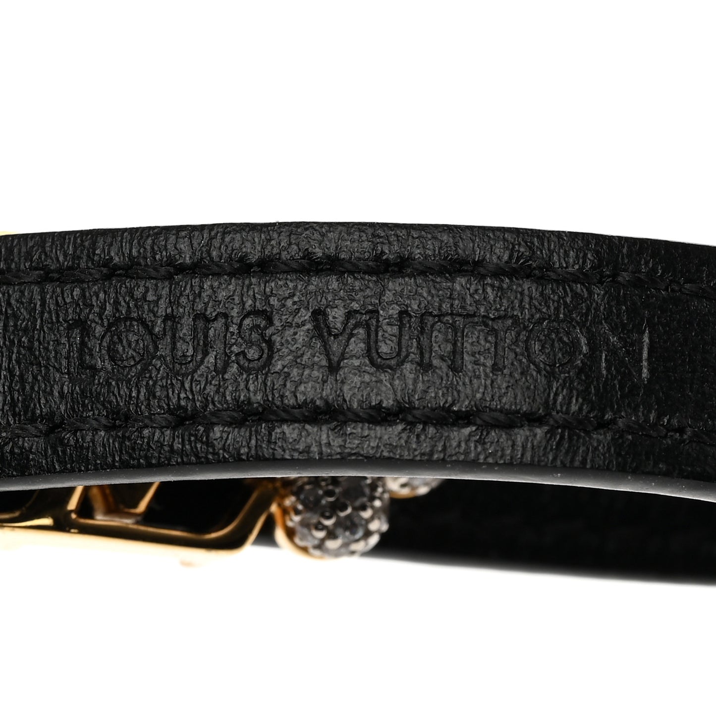 Calfskin Gram Bracelet Black